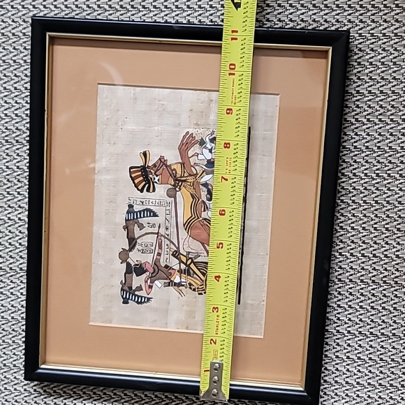 Framed papyrus pharaoh painting - Picture 7 of 7